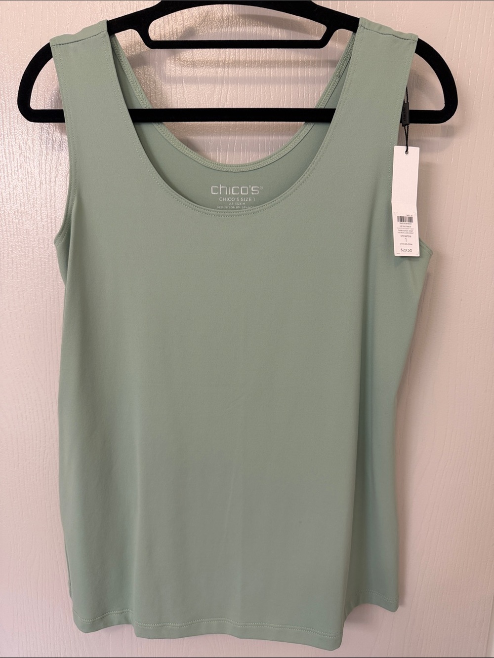 Chico's Light Mint Scoop Neck Tank Top